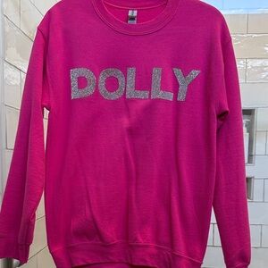 Dolly Fuchsia Crew Neck Sweatshirt